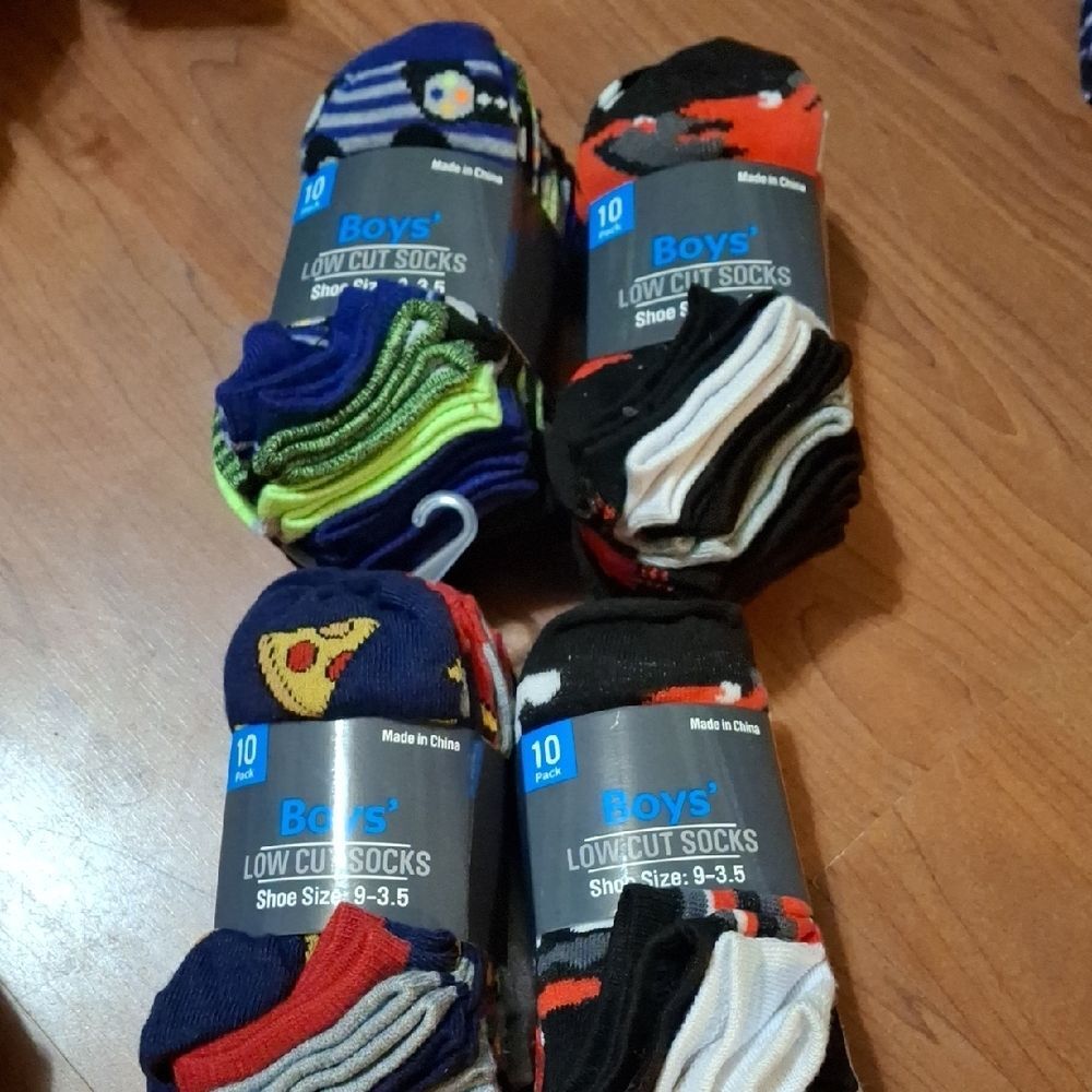 Boys' Low Cut Socks - Fun Multicolor Pack 40 Pair (Soc006)